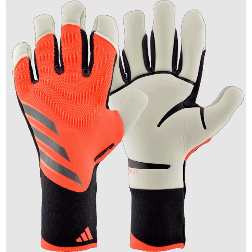 Adidas Predator Goalkeeper Pro Hybrid Gloves Turbo Aurora Size 11
